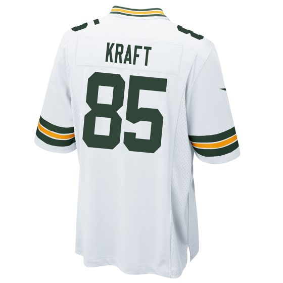 GB.Packers #85 Tucker Kraft White Game Player Jersey Stitched American Football Jerseys