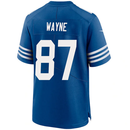 #87 Reggie Wayne Player IN.Colts Royal Game Football Jerseys