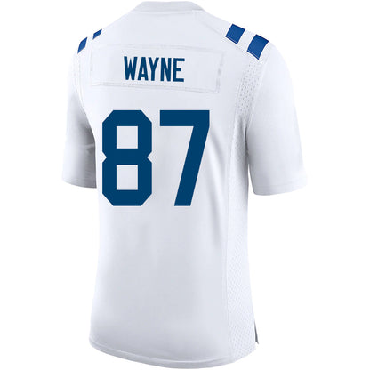 #87 Reggie Wayne Player IN.Colts White Game Football Jerseys