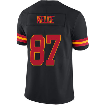 #87 Travis Kelce Player KC.Chiefs Black Game Football Jerseys