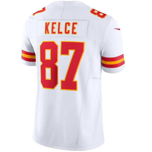 #87 Travis Kelce Player KC.Chiefs White Vapor F.U.S.E. Limited Football Jerseys