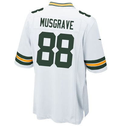 GB.Packers #88 Luke Musgrave White Game Player Jersey Stitched American Football Jerseys