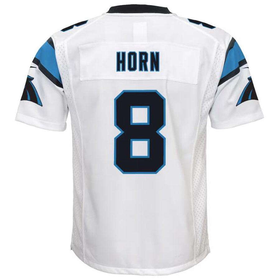 C.Panthers #8 Jaycee Horn White Player Game Stitched Football Jerseys