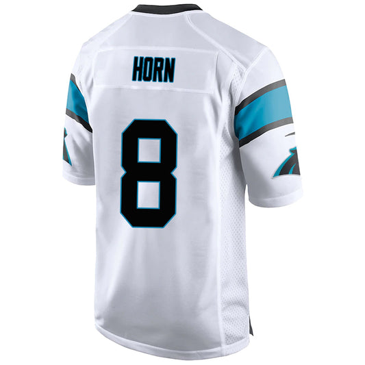 C.Panthers #8 Jaycee Horn Game Jersey  White Player Stitched Football Jerseys