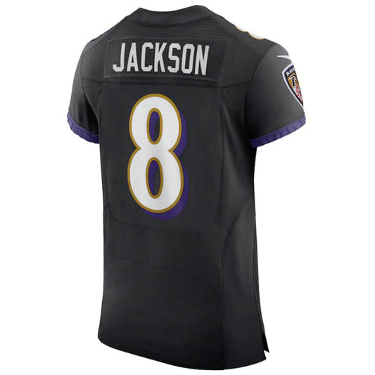 B.Ravens #8 Lamar Jackson Black Player Vapor Elite Stitched Football Jerseys