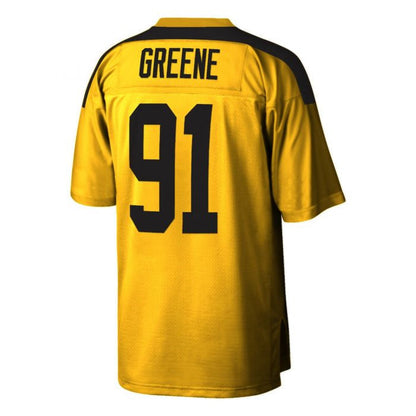 P.Steelers #91 Kevin Greene Player Gold Mitchell & Ness Limited/Replica 1994 Stitched American Football Jerseys