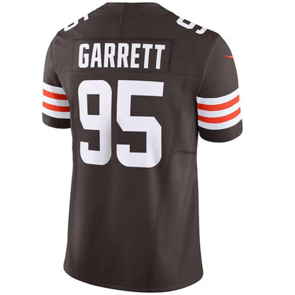 C.Browns #95 Myles Garrett Brown Stitched Player Vapor F.U.S.E. Limited Football Jerseys