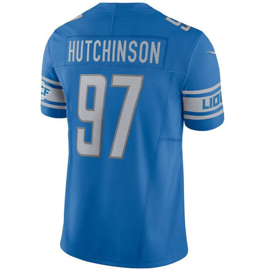 D.Lions #97 Aidan Hutchinson Blue Player F.U.S.E. Limited Stitched Football Jerseys