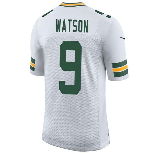 GB.Packers #9 Christian Watson Player White Away Limited Stitched American Football Jerseys