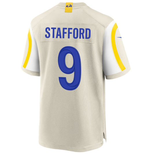 #9 Matthew Stafford Player LA.Rams Bone Stitched Game Football Jerseys