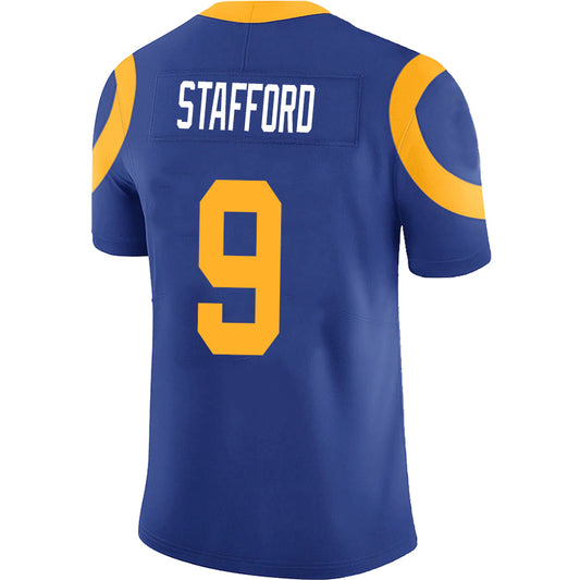 LA.Rams #9 Matthew Stafford Player Royal Game Stitched Football Jerseys