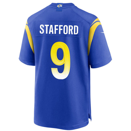 #9 Matthew Stafford Player LA.Rams Royal Stitched Game Football Jerseys