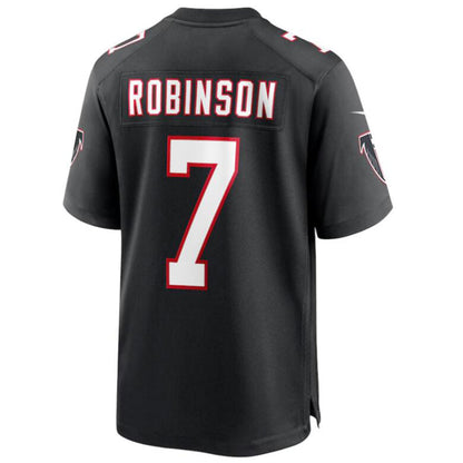 A.Falcons #7 Bijan Robinson Player Black Game Football Jerseys