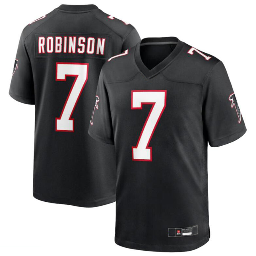 A.Falcons #7 Bijan Robinson Player Black Game Football Jerseys