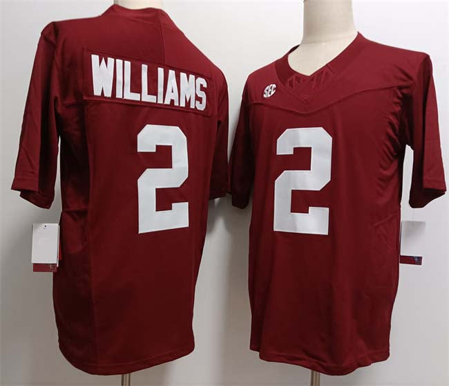 A.Crimson Tide #2 Ryan Williams Player Game Jersey Red F.U.S.E Stitched Football College Jerseys