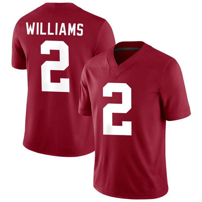 A.Crimson Tide #2 Ryan Williams Player Game Jersey Red Stitched Football American College Jerseys