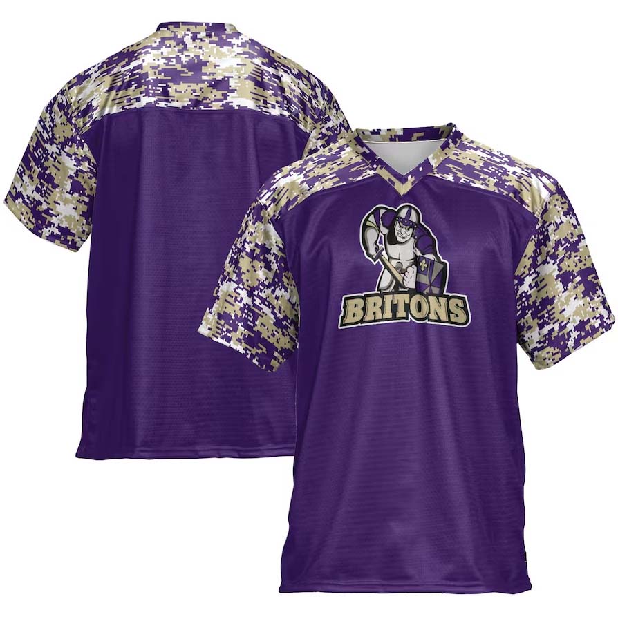 A.Britons Blank Player Game Football Jersey - Purple American College Jerseys