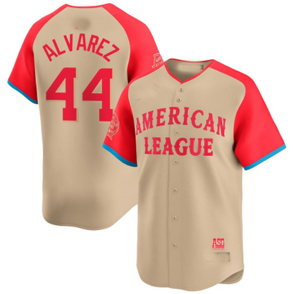 American League #44 Yordan Alvarez Cream All-Star Game Limited Player Baseball Jerseys