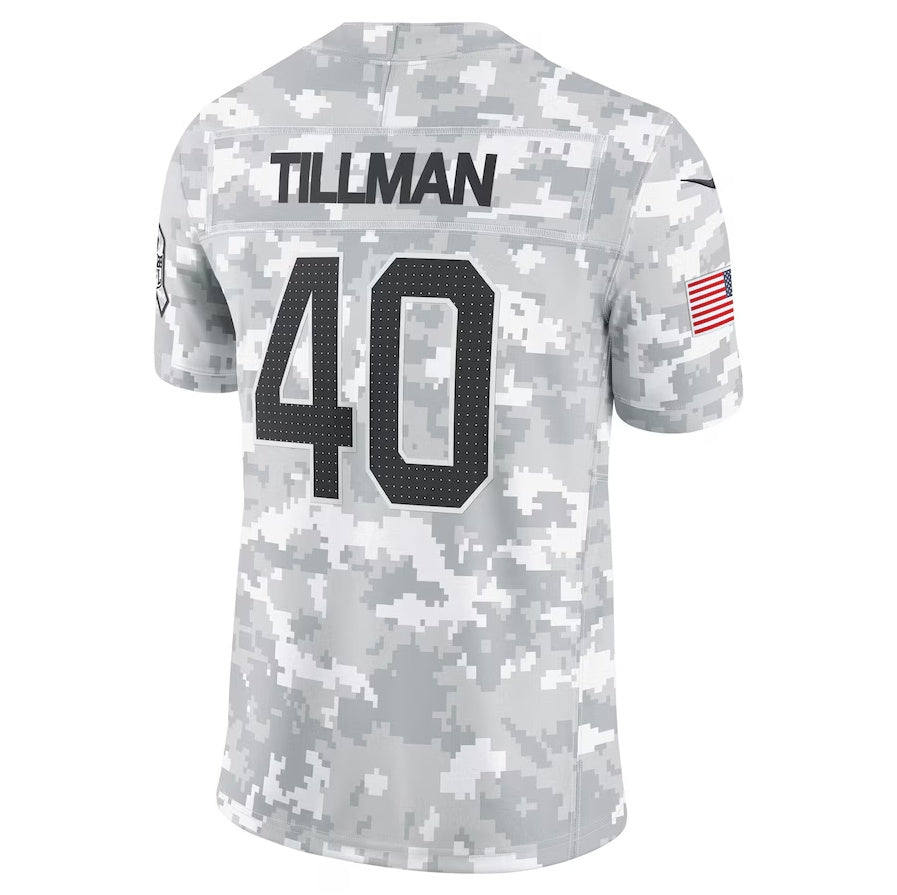 A.Cardinals #40 Pat Tillman Arctic Camo Salute to Service Retired Player Limited Stitched American Football Jerseys