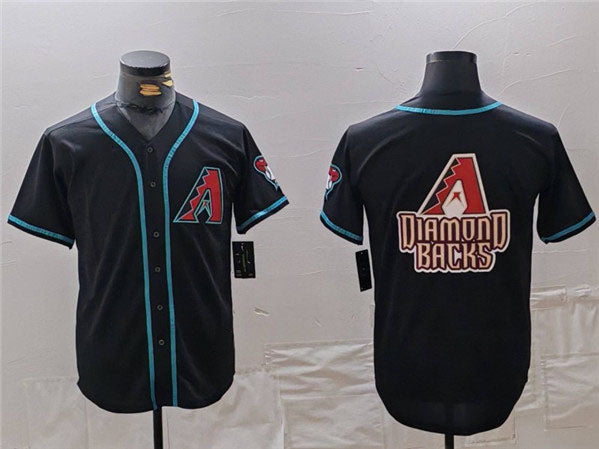 A.Diamondbacks Black Team Big Logo Cool Base Stitched Baseball Jerseys Player Jersey