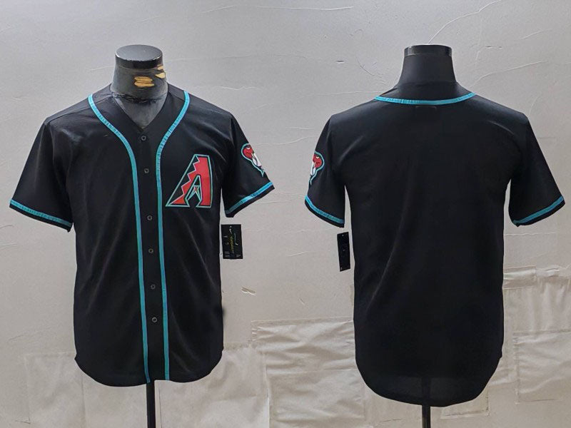 A.Diamondbacks Blank Player Black Cool Base Limited Stitched Baseball Jerseys