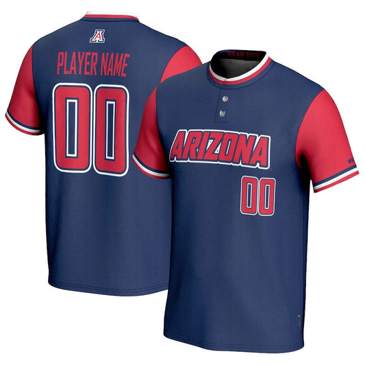 Custom A.Wildcats Unisex NIL Pick-A Lightweight Softball Jerseys - Navy Stitched American College Jerseys