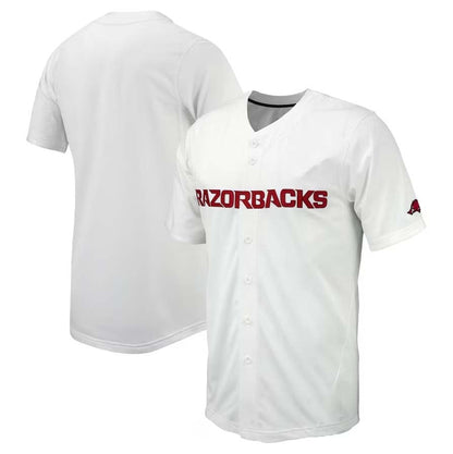 A.Razorbacks Blank Player Game Baseball Jersey - White Stitched American College Jerseys