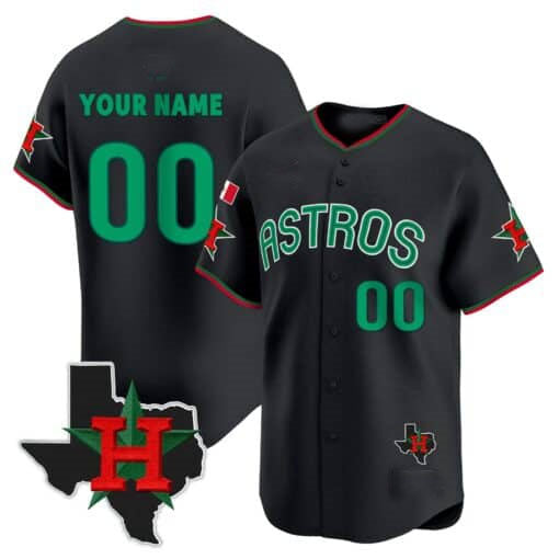 Custom H.Astros Mexico Texas Patch Vapor Premier Limited V3 – Stitched Baseball Jerseys