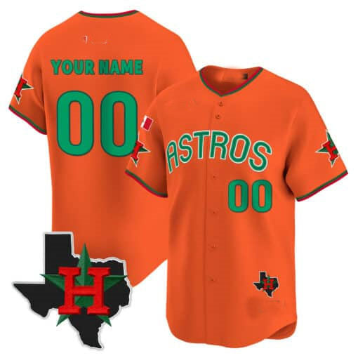 Custom H.Astros Mexico Texas Patch Vapor Premier Limited V3 – Stitched Baseball Jerseys