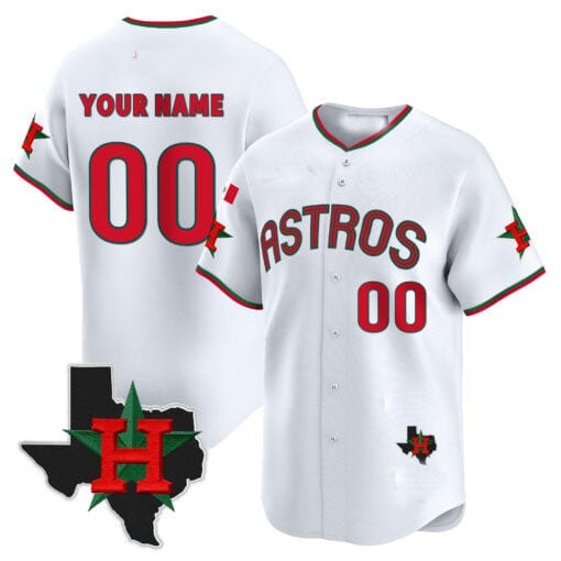 Custom H.Astros Mexico Texas Patch Vapor Premier Limited V3 – Stitched Baseball Jerseys