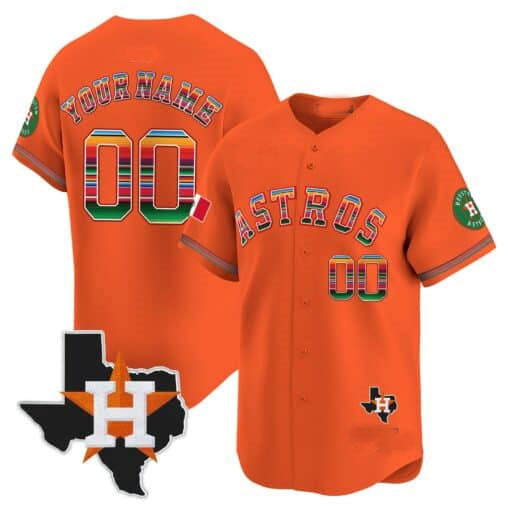 Custom H.Astros Mexico Texas Patch Vapor Premier Limited – All Stitched Baseball Jerseys