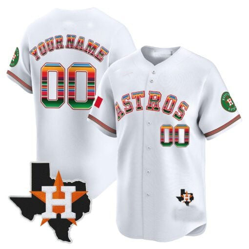 Custom H.Astros Mexico Texas Patch Vapor Premier Limited – All Stitched Baseball Jerseys