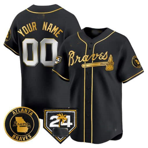 Custom A.Braves Spring Training Patch Vapor Premier Limited –Stitched Baseball Jerseys