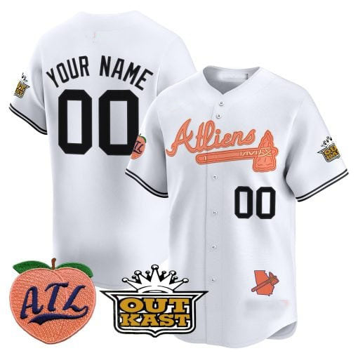 Custom A.Braves Atliens & Peach Vapor Premier Limited – All Stitched Baseball Jerseys