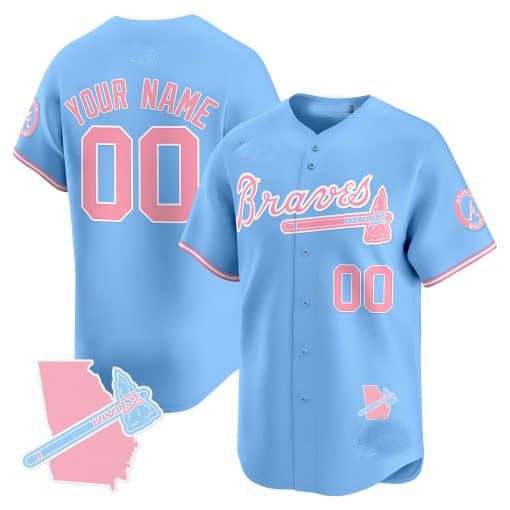 Custom A.Braves Bubblegum Pink Vapor Premier Limited Jersey– All Stitched Baseball Jerseys