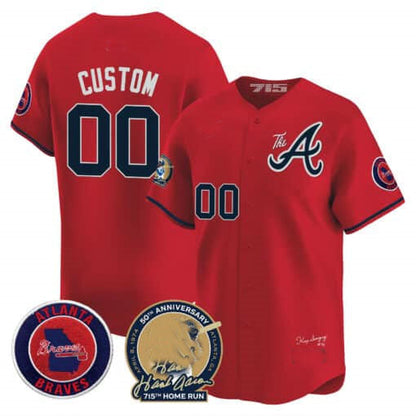 Custom A.Braves Hank Aaron Vapor Premier Limited V2 Jersey– All Stitched Baseball Jerseys