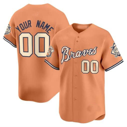 Custom A.Braves Peaches n’ Cream Vapor Premier Limited – All Stitched Baseball Jerseys