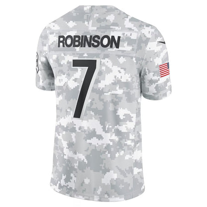 A.Falcons #7 Bijan Robinson Arctic Camo Salute to Service Player Limited Stitched American Football Jerseys