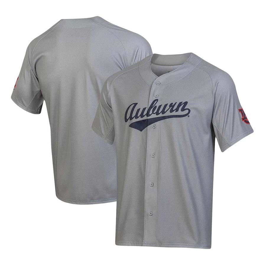 A.Tigers Blank Player Baseball Jersey - Gray Stitched American College Jerseys