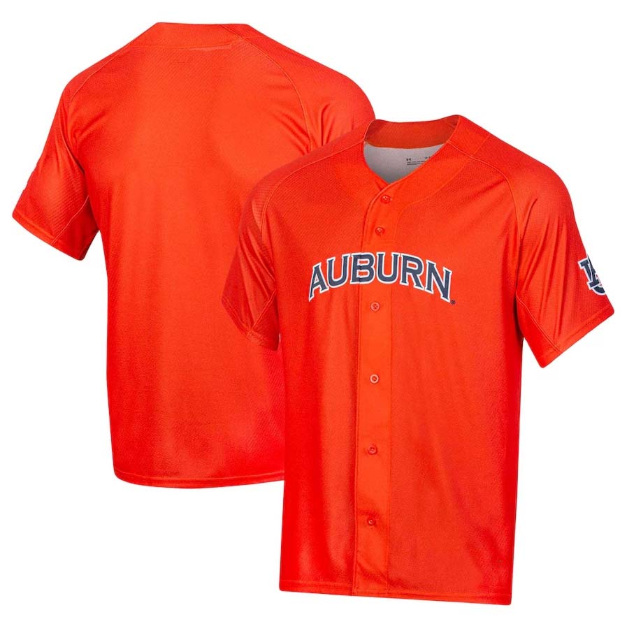 A.Tigers Blank Player Baseball Jersey - Orange Stitched American College Jerseys