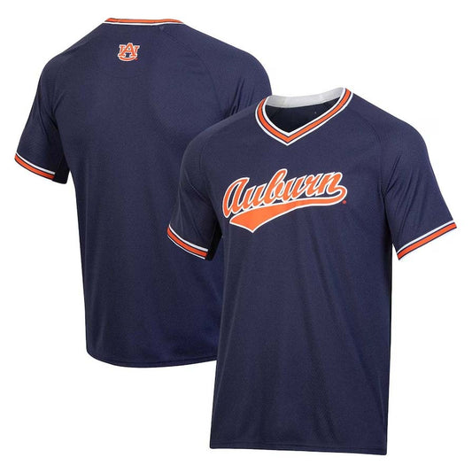 A.Tigers Under Armour Blank Player Game Jersey - Navy Stitched American College Jerseys