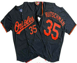 B.Orioles #35 Adley Rutschman Player Black Limited Baseball Jerseys