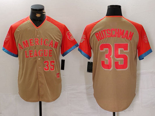 B.Orioles #35 Adley Rutschman Player Cream All Star Limited Stitched Baseball Jerseys