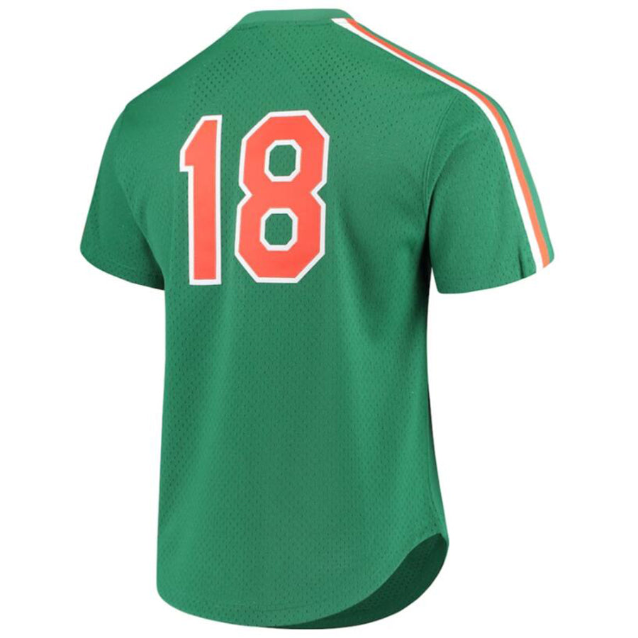 Baseball Jerseys NY.Mets #18 Darryl Strawberry Green Cooperstown Mesh Batting Player Jersey