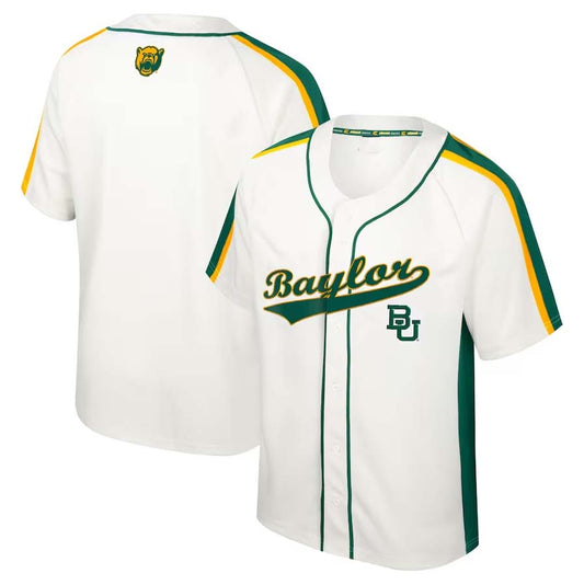 B.Bears Colosseum Ruth Button-Up Player Baseball Jersey - Cream Stitched American College Jerseys