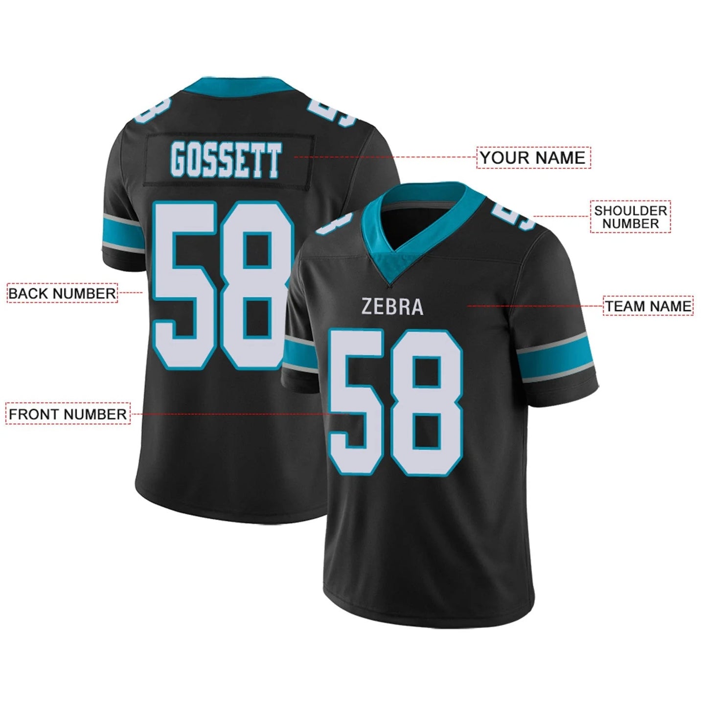 Custom C.Panthers Black Personalized Design Your Own Name and Number for Men Women Youth Jerseys