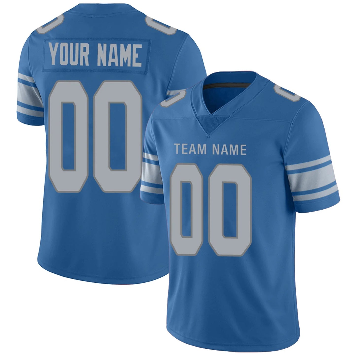 Custom D.Lions Blue Personalized Design Your Own Name and Number for Men Women Youth Jerseys