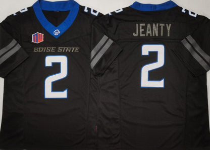 B.State Broncos #2 Ashton Jeanty Boise State Broncos Black Player Jersey -Stitched American College Jerseys