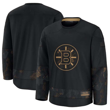 B.Bruins Fanatics Blank Player Game Jersey - Black Stitched American Hockey Jerseys