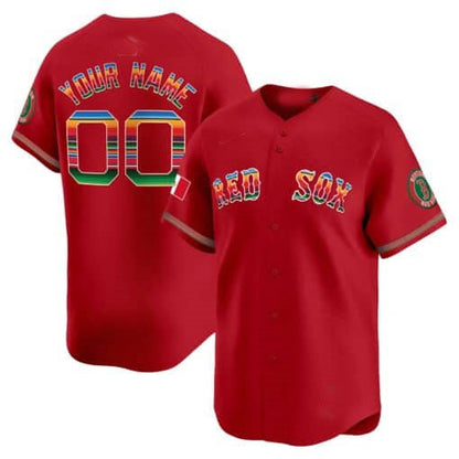 Custom B.Red Sox Mexico Vapor Premier Limited– All Stitched Baseball Jerseys